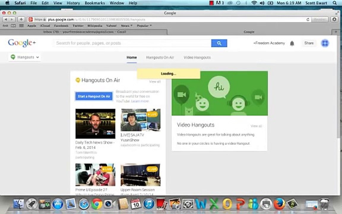 How To Setup and Run a Google Hangout