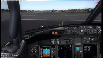 FSX PMDG 737 takeoff from San Diego