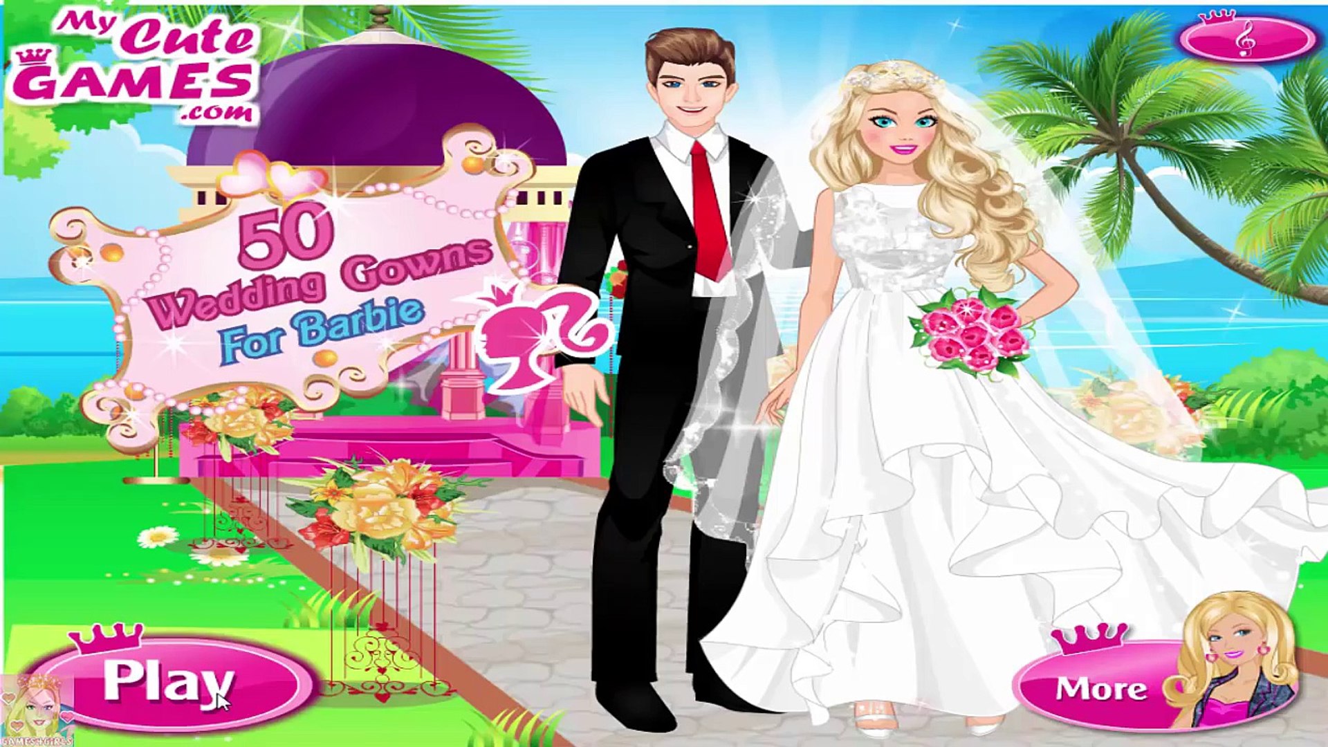 wedding barbie dress up games