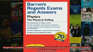 FREE DOWNLOAD  Regents Exams and Answers Physics Barrons Regents Exams and Answers  DOWNLOAD ONLINE