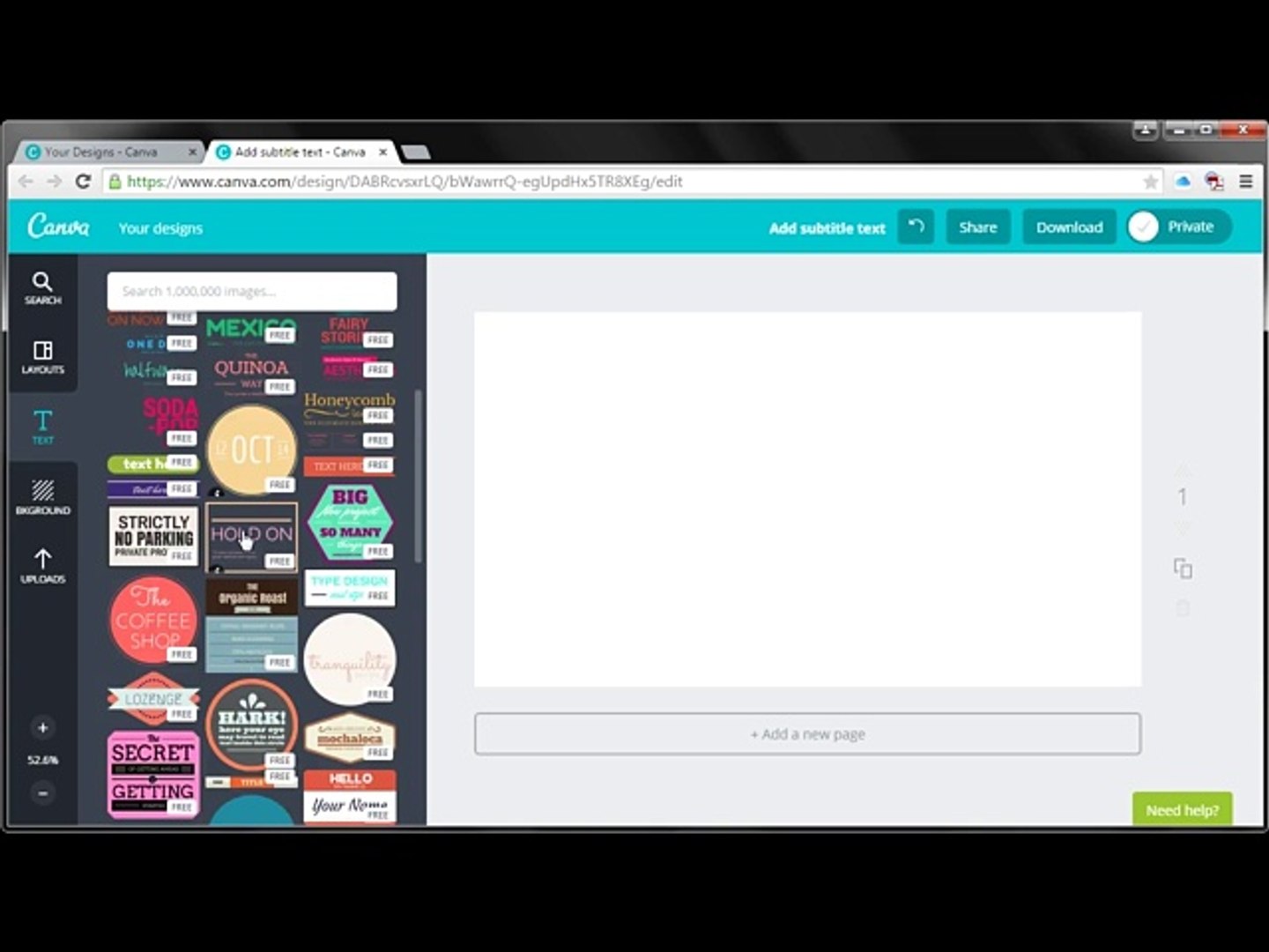 6-Adding Text - Canva Beginner's Guide