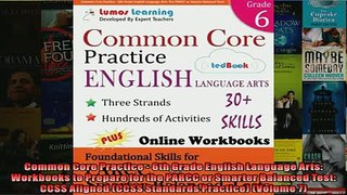 FREE PDF  Common Core Practice  6th Grade English Language Arts Workbooks to Prepare for the PARCC  DOWNLOAD ONLINE