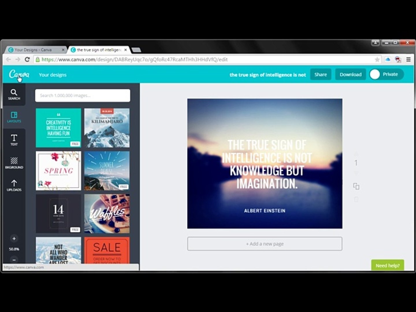 12-Designs in the Main Dashboard - Canva Beginner's Guide