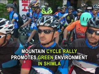 Mountain cycle rally promotes green environment in Shimla