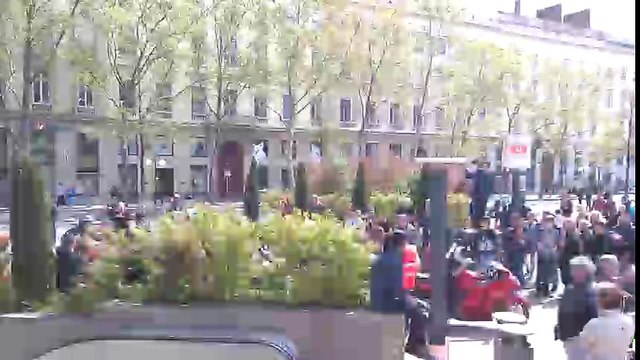 Manifestation des motards en colère à Lyon