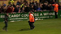 Scenes of violence marred last night's Dublin derby at Dalymount Park as Bohemians and Shamrock Rovers fans clashed