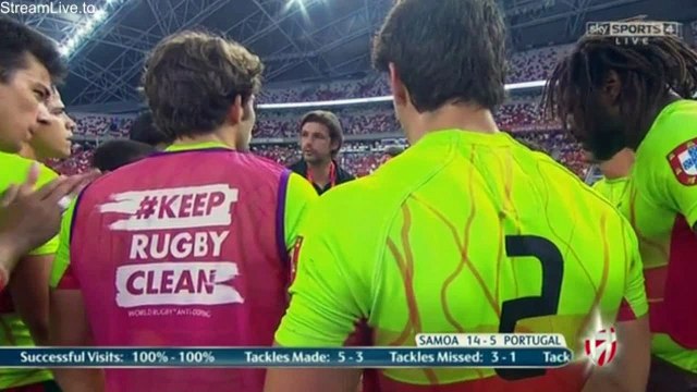 Samoa Vs Portugal Match Pool A Rugby HSBC Sevens Series Singapore 2016