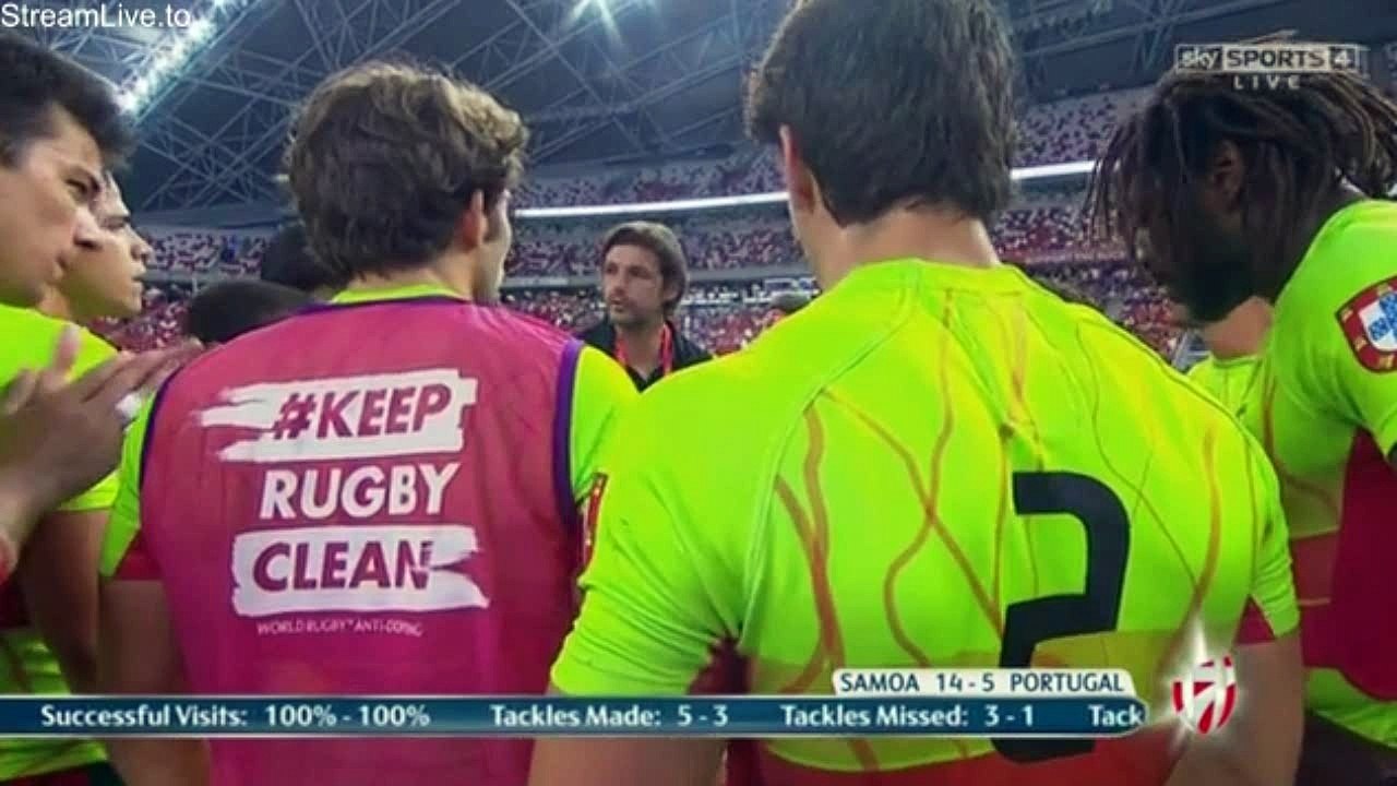 Samoa Vs Portugal Match Pool A Rugby HSBC Sevens Series Singapore 2016