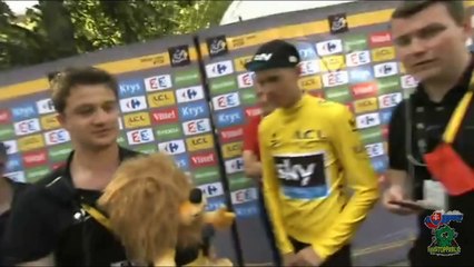 Another funny moment between Peter Sagan and Chris Froome - Tour de France 2015