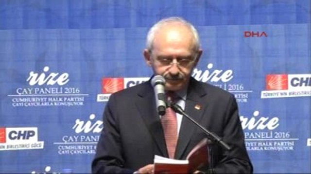 Rize CHP Genel Başkanı Kılıçdaroğlu Çay Panelinde Konuştu- 4