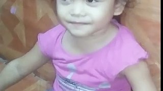 3-year old kid shows her love and support to Duterte.