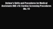 Read Delmar's Skills and Procedures for Medical Assistants DVD #13: Cardiac Screening Procedures