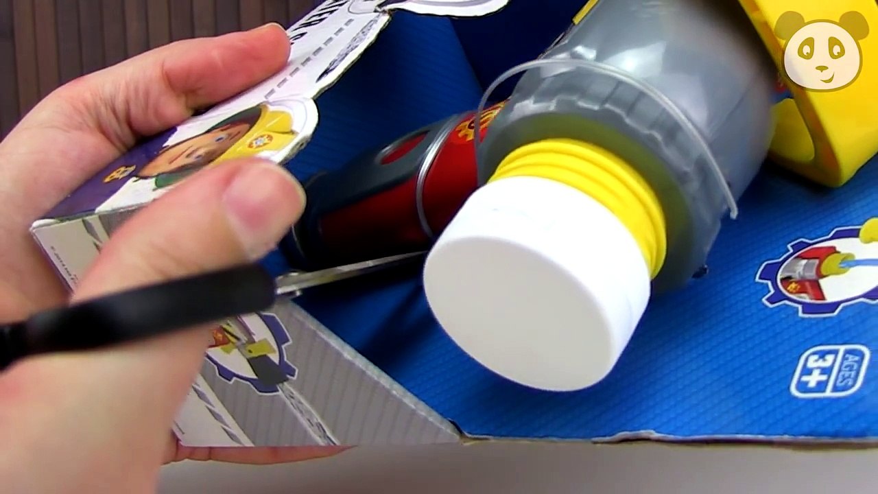 Feuerwehrmann Sam Wasserpistole - Spielzeug ausgepackt und angespielt - Pandido TV