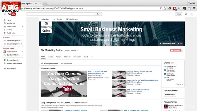 6- How To Add YouTube Channel Playlists And Sections