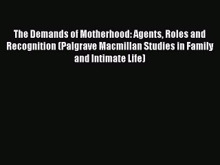 Read The Demands of Motherhood: Agents Roles and Recognition (Palgrave Macmillan Studies in