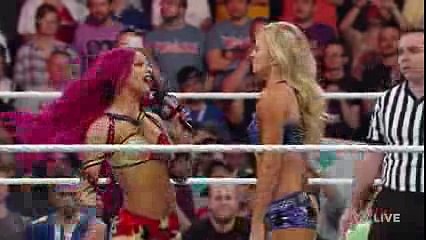 Sasha Banks vs. Summer Rae Raw April 4 2016