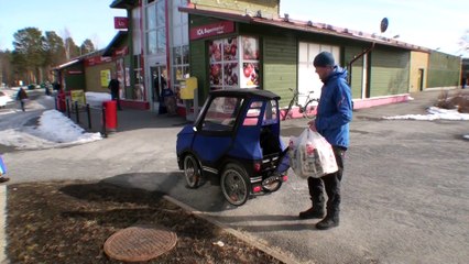 une «amusante et pratique bicyclette-voiture »