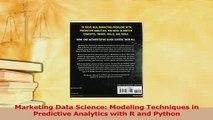 Download  Marketing Data Science Modeling Techniques in Predictive Analytics with R and Python  EBook