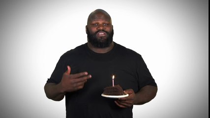 Mark Henry proves chocolate cake is almost as sweet as a free month trial to WWE Network