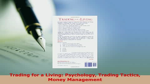 PDF  Trading for a Living Psychology Trading Tactics Money Management Download Online
