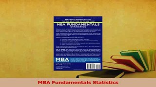 Read  MBA Fundamentals Statistics Ebook Free