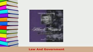 PDF  Law And Government Read Online