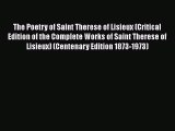 Ebook The Poetry of Saint Therese of Lisieux (Critical Edition of the Complete Works of Saint