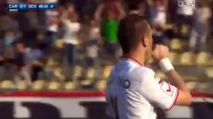 Di Gaudio GOAL - Carpi (1-1) Genoa - 16-04-2016