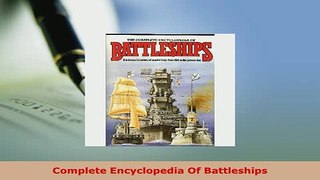 PDF  Complete Encyclopedia Of Battleships Download Full Ebook