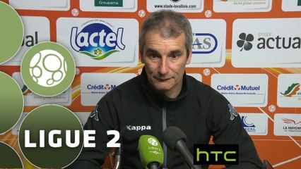 Conférence de presse Stade Lavallois - Evian TG FC (2-1) : Denis ZANKO (LAVAL) - Romain REVELLI (EVIAN) - 2015/2016