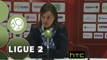 Conférence de presse Valenciennes FC - Clermont Foot (1-2) : Faruk HADZIBEGIC (VAFC) - Corinne DIACRE (CF63) - 2015/2016