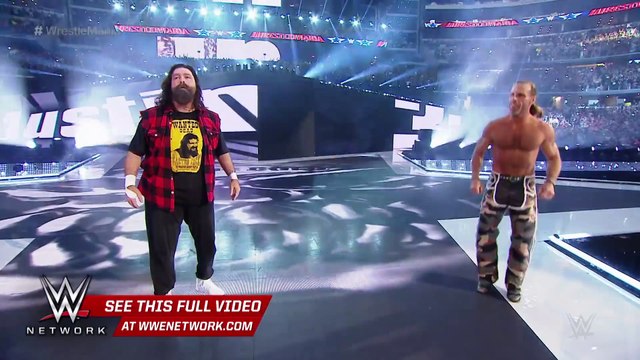 Stone Cold , HBK and Mick Foley make a surprise appearance WrestleMania 32 on WWE Network