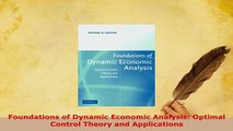 PDF  Foundations of Dynamic Economic Analysis Optimal Control Theory and Applications Download Online