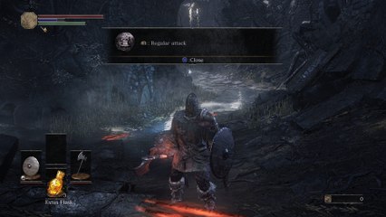 Dark Souls III - Cemetary of Ash: Open Tutorial Regular / Strong Attacks & Target Lock On / Release