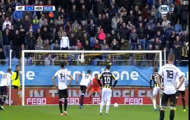 Wouter Weghorst Penalty Goal - Vitesse 1-1 Heracles 16.04.2016