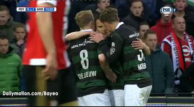 Michael de Leeuw Goal HD - Feyenoord 0-1 Groningen - 16-04-2016