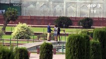William and Kate visit Taj Mahal
