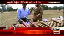 Weapons which enemies had left over while fighting Pakistan Army