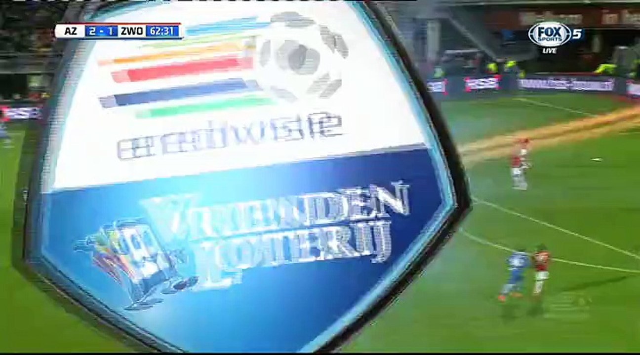 Dabney dos Santos Souza Goal HD - AZ Alkmaar 3-1 Zwolle - 16-04-2016