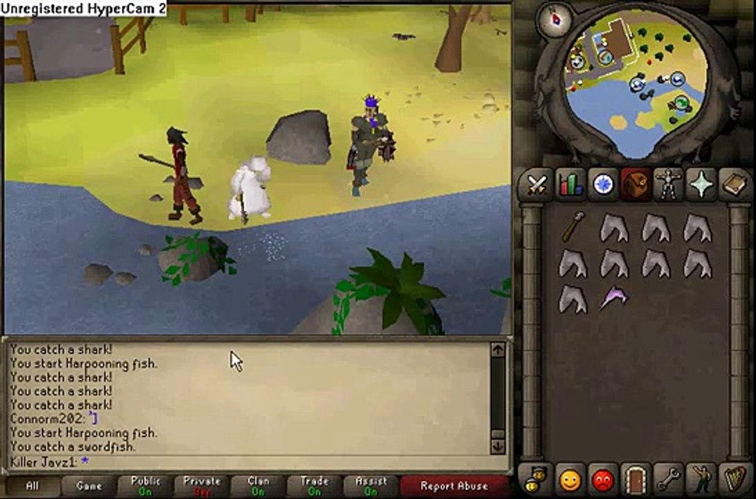 runescape fishing sharks