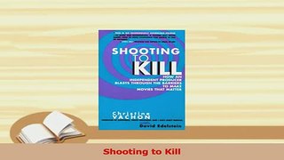 Read  Shooting to Kill PDF Free