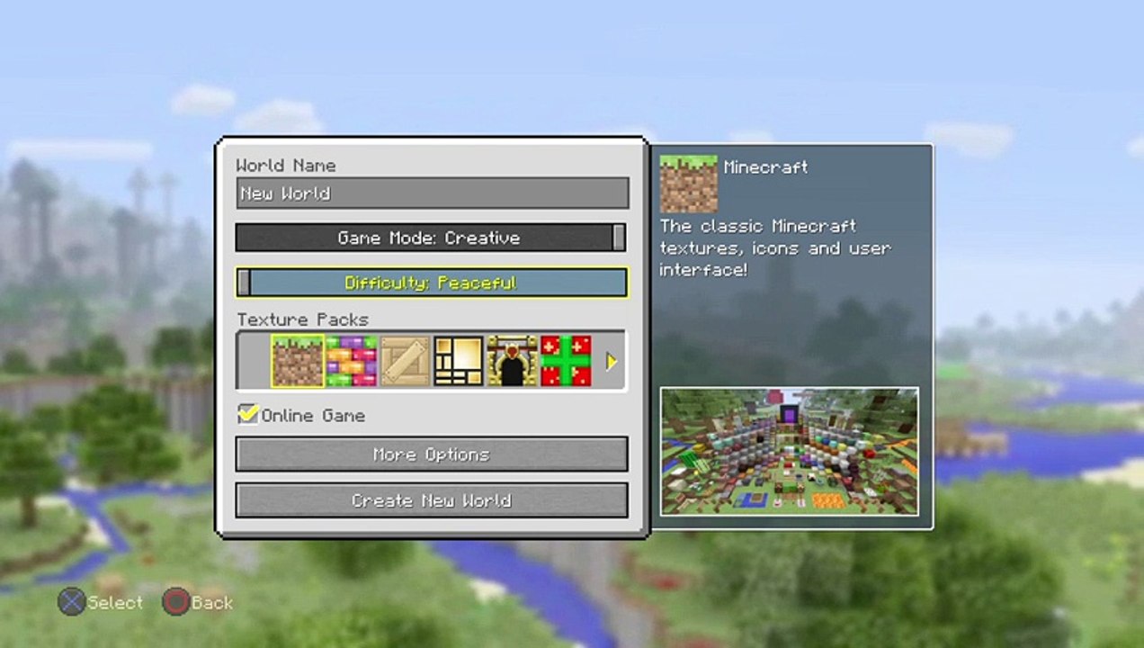 Minecraft Creative PS4
