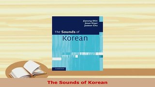 PDF  The Sounds of Korean Download Online
