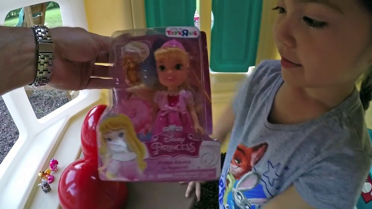 MEGA GIANT SURPRISE BOX STEP2 Playhouse + Egg Hunt for Huge Surprise Eggs Opening Toys Frozen Elsa