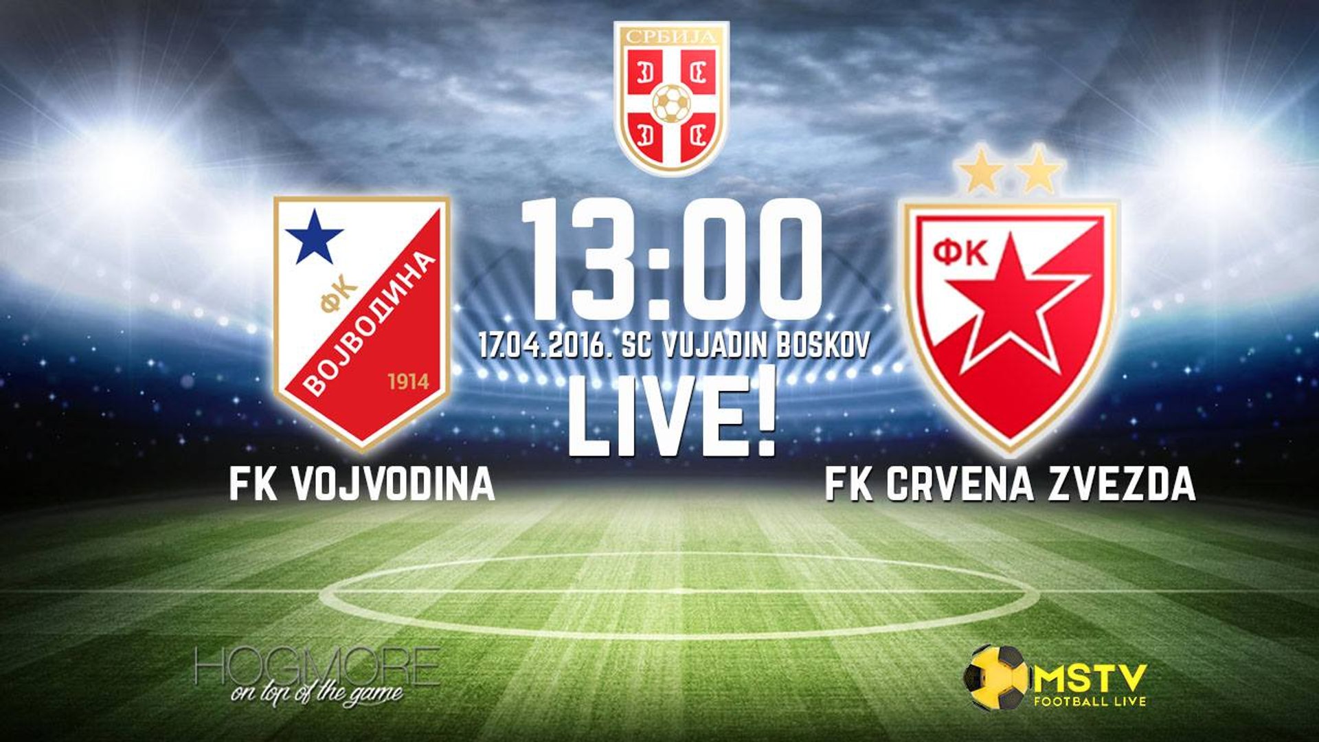 FK Vojvodina Novi Sad 1-2 FK Crvena Zvezda Belgrad :: Resumos