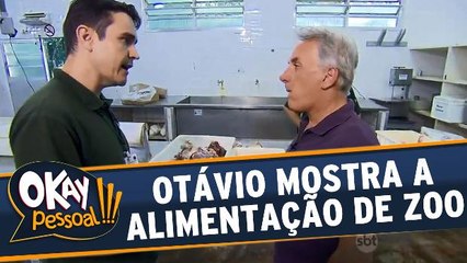 Otávio Mesquita mostra como é a alimentação dos bichos em Zoo