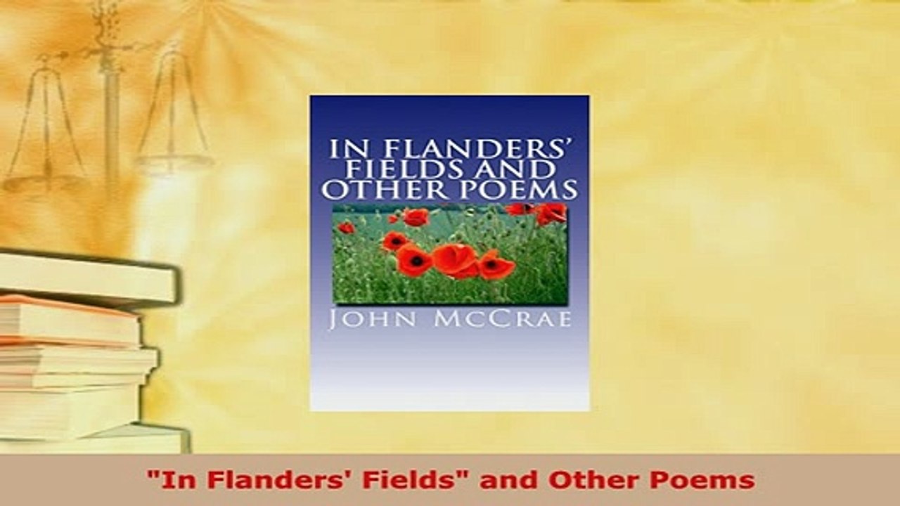 PDF  In Flanders Fields and Other Poems  EBook