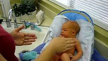 Jack's first bath!