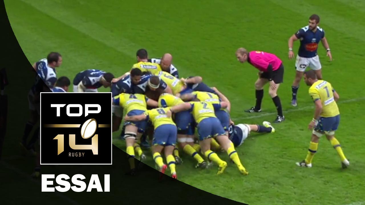 TOP 14 – Clermont - Agen : 38-10 Essai Judicaël CANCORIET (CLE) – J21 – Saison 2015-2016