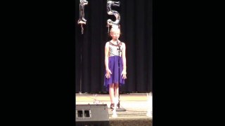 Emma Trowbridge singing You Raise Me Up @ the 2014/15 Rosalind Franklin Talent Show.